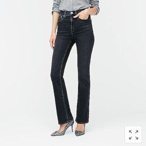Curvy full-length bootcut jean in washed black